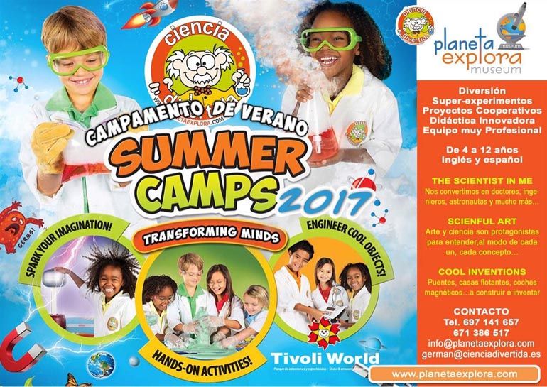 Educativo y divertido campamento de ciencia divertida para niños este verano en Benalmádena