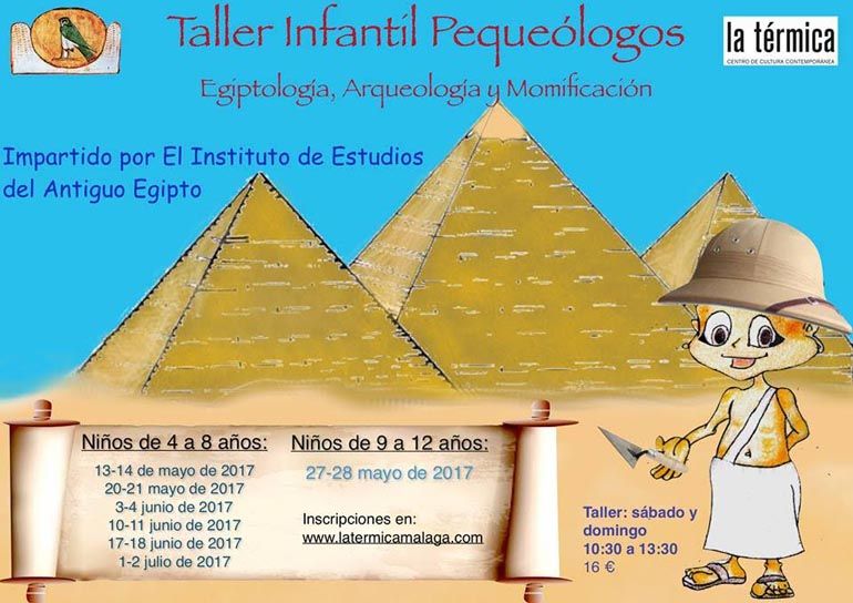 Taller para niños de momificación, excavación y egiptología en Málaga -  Actividades para niños en Málaga