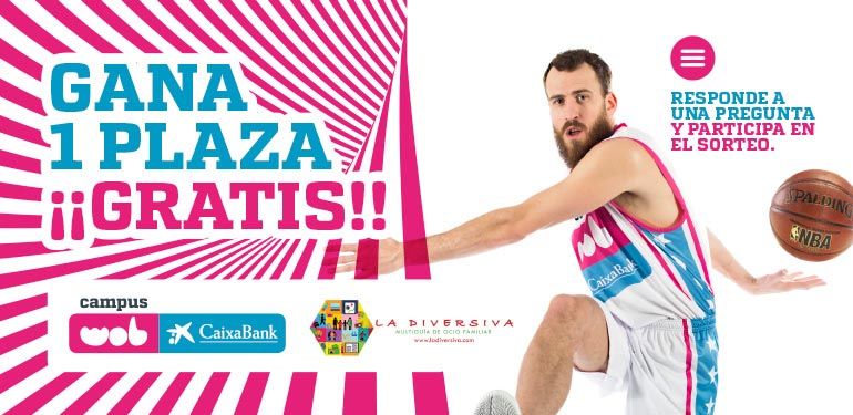 La Diversiva sortea una plaza para el Campus WOB Caixa Bank en Málaga con la estrella NBA Sergio Rodríguez