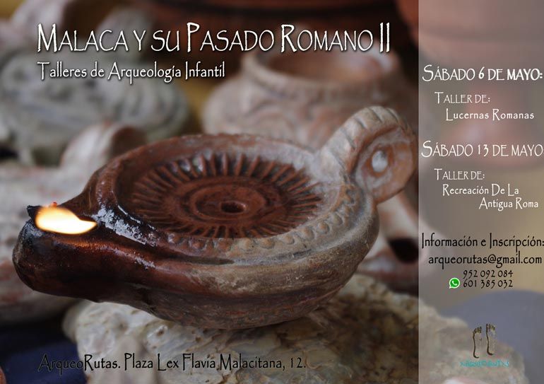 Malaca y su pasado romano en los talleres infantiles de arqueología de mayo