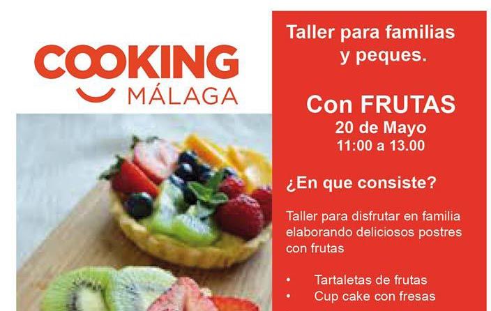Taller de cocina en familia para padres e hijos el sábado en Cooking Málaga