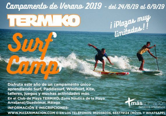 Termiko Surf Camp: actividades deportivas para niños y jóvenes en la playa de Guadalmar (Málaga)