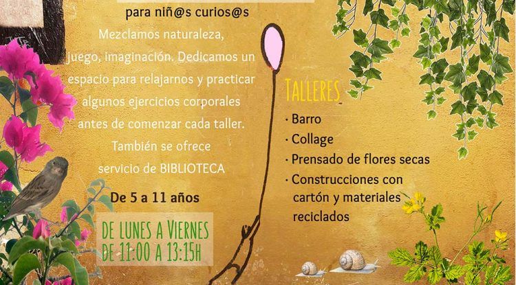 Talleres de verano para niños y niñas curiosos en La Libélula Málaga