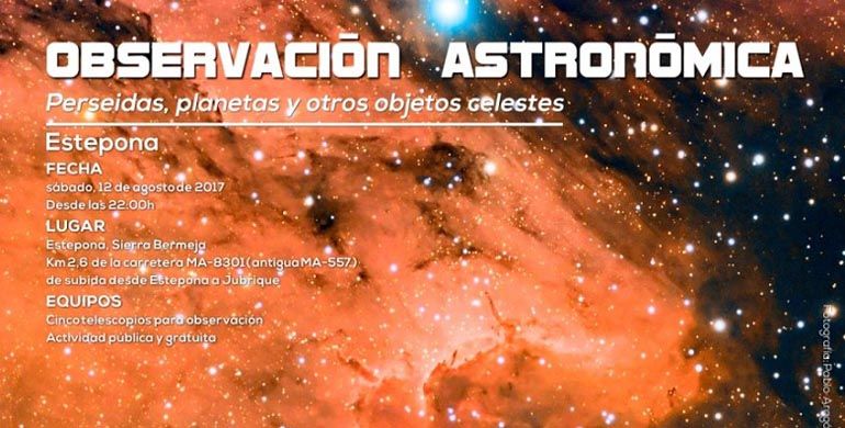 Observación astronómica de Perseidas en Estepona