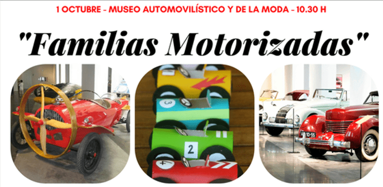Sorteamos 4 entradas infantiles para ‘Familias Motorizadas’ en el Museo Automovilístico de Málaga