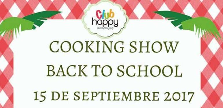 Taller de cocina para niños con la vuelta al cole en el Club Happy de Málaga