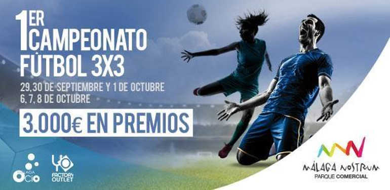 Campeonato de fútbol para jóvenes en el CC Málaga Nostrum