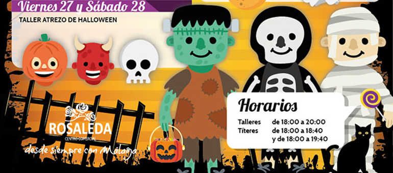 Talleres y títeres infantiles de Halloween en el CC Rosaleda
