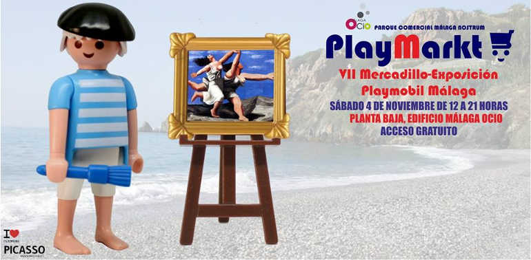Gymkana y mercadillo de Playmobil este finde en el CC Málaga Nostrum