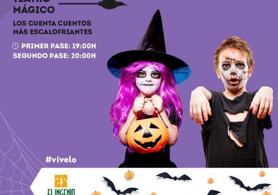 Teatro y pintacaras de Halloween para niños en El Ingenio de Vélez-Málaga