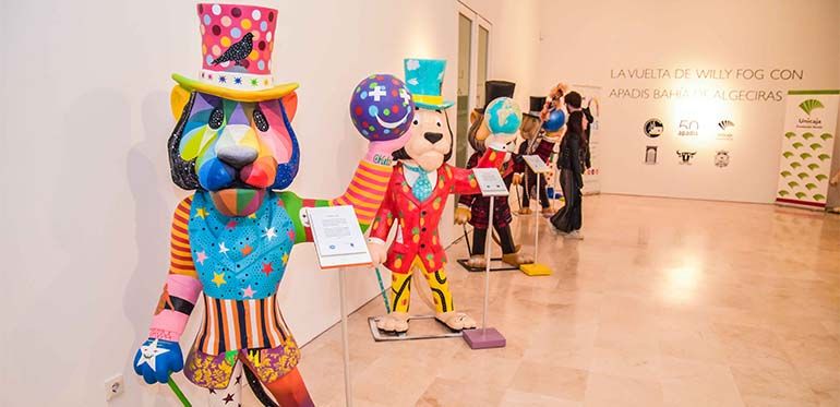 Exposición infantil de esculturas de Willy Fog en Ronda