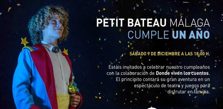 Cuentacuentos y actividades para niños gratis en el primer aniversario de la tienda de moda infantil Petit Bateau Málaga