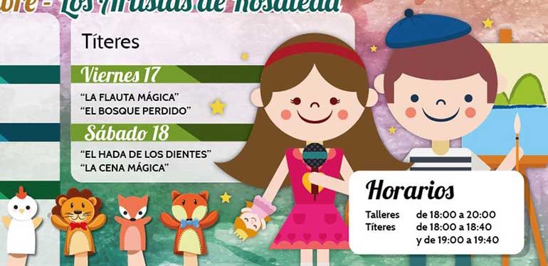 Títeres y talleres infantiles de noviembre en CC Rosaleda