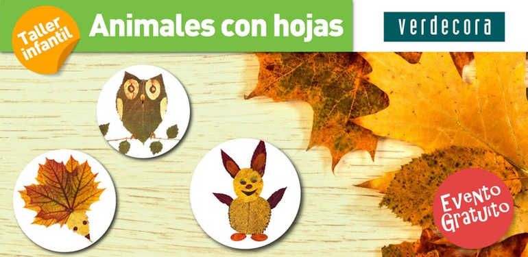 Taller infantil ‘Animales con hojas’ en Verdecora Málaga