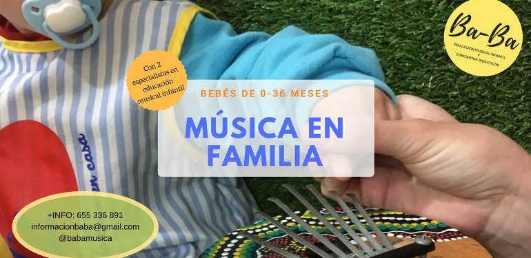 Sesiones musicales para bebés en Ba-Ba Málaga