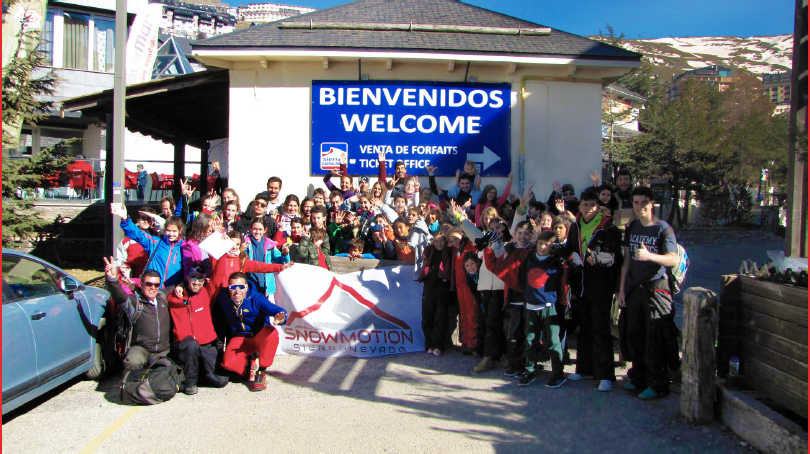 Campamento de Semana Blanca para niños en Sierra Nevada