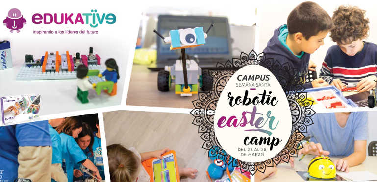 Campamento de Semana Santa de robótica educativa en inglés para niños en Málaga con Edukative