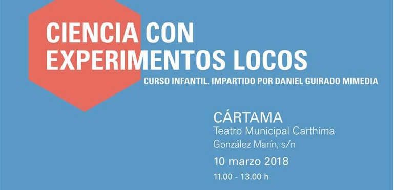 Taller de ciencia infantil ‘Experimentos Locos’ en Cártama (Málaga)