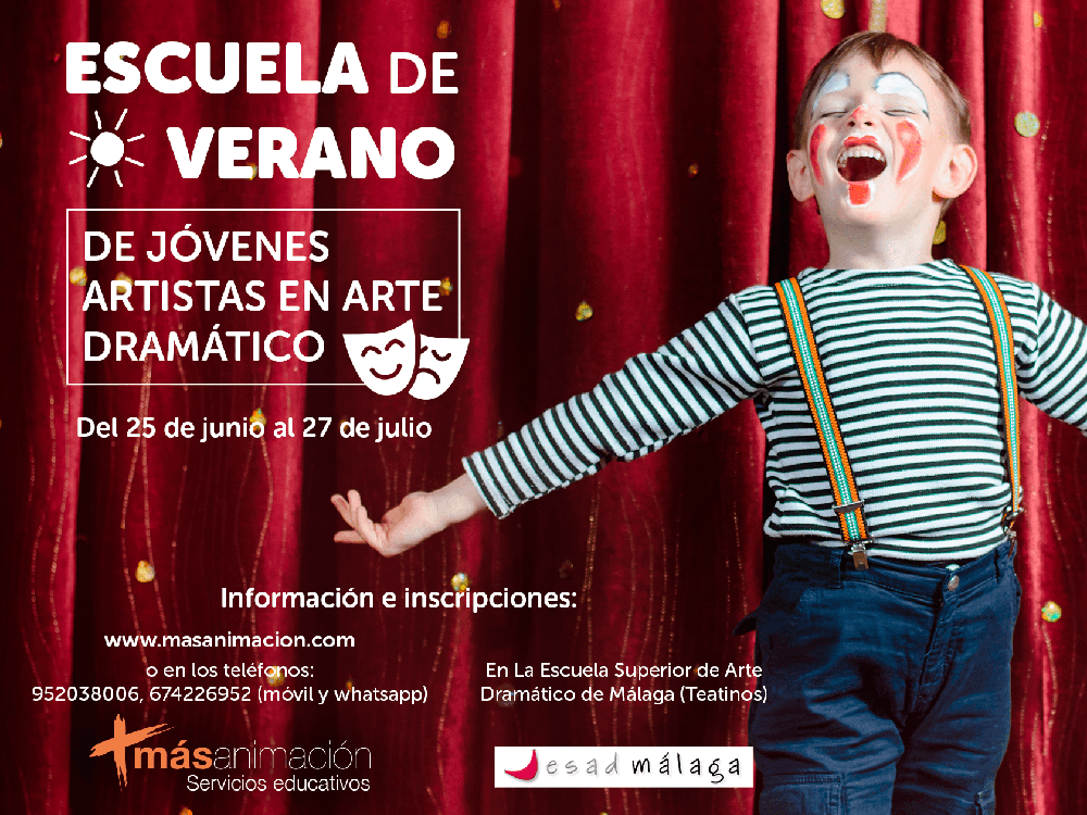 Haz que tu peque sea un artista en la escuela de verano de teatro para niños en Málaga