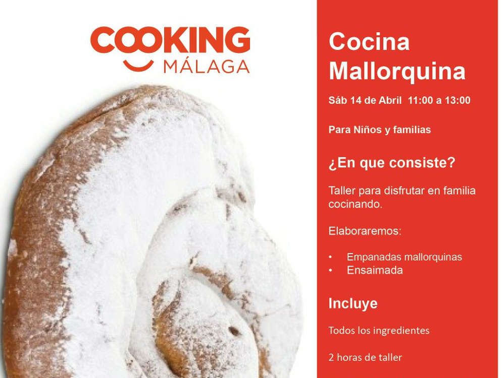 Taller de cocina para niños y familias ‘Cocina Mallorquina’ con Cooking Málaga
