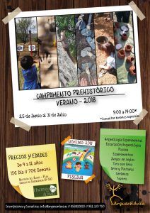 Campamento de verano para niños sobre prehistoria con ArqueoEduca en Málaga
