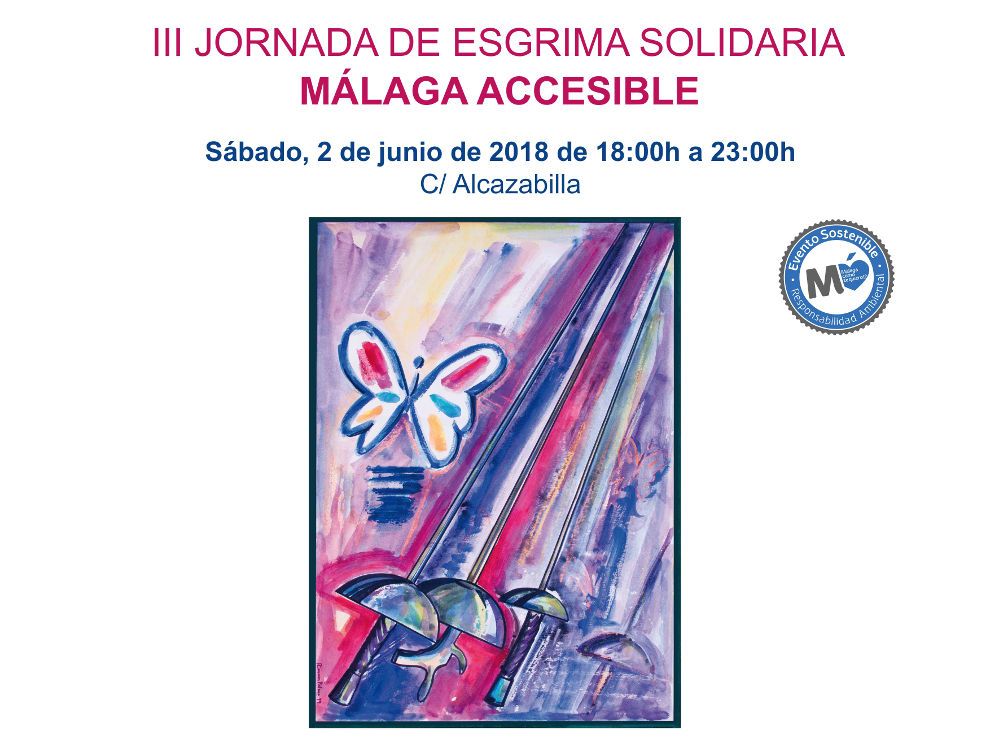 III Jornada de Esgrima Solidaria en Málaga con actividades para niños y mayores