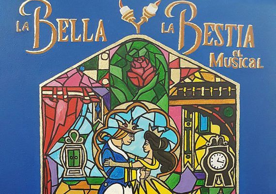 Cartel Musical La Bella y la Bestia en Torrox