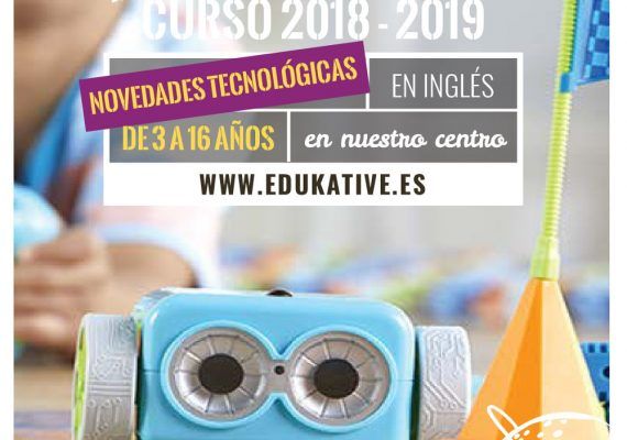 Robótica educativa en inglés para niños en Edukative Málaga para el curso 2018