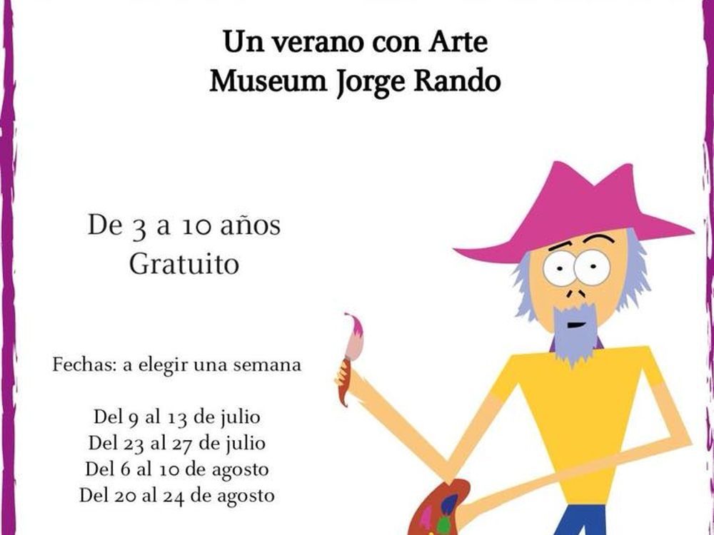 Talleres artísticos gratis para niños durante el verano en el Museo Jorge Rando de Málaga