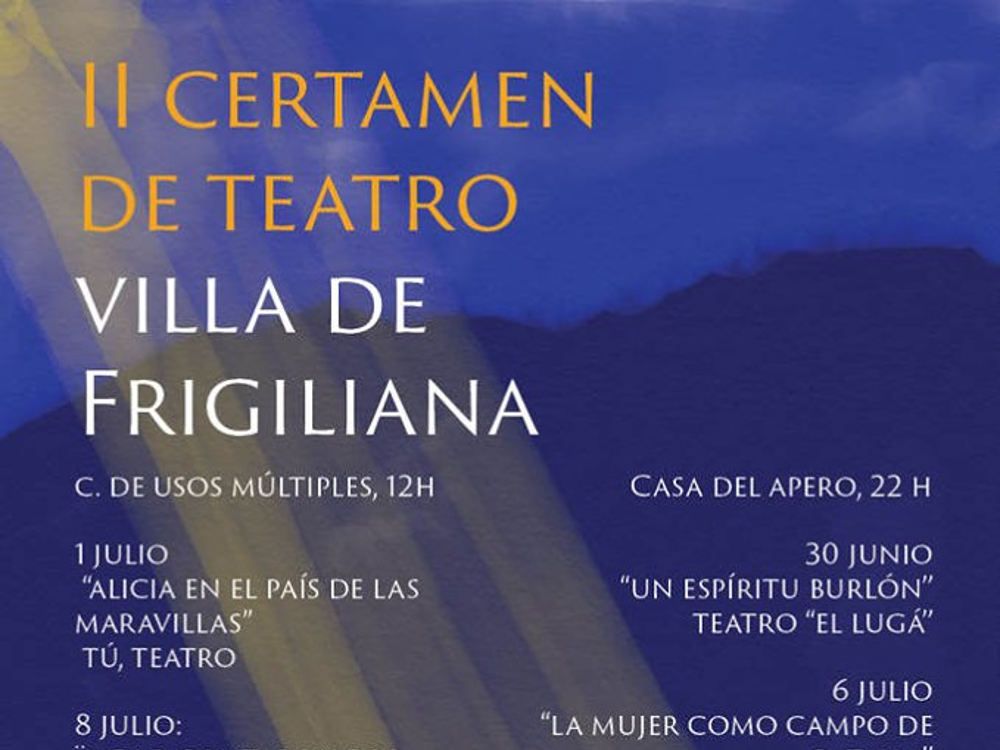 Teatro gratis para toda la familia en el certamen Villa de Frigiliana en julio