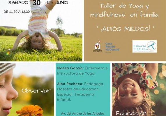 Yoga en familia en la Casa Ronald McDonald Málaga