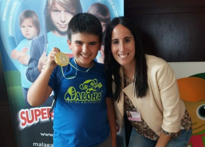 Asiel Ortega. Alumno de Aloha Mental Málaga para el Campeonato Mundial de Cálculo