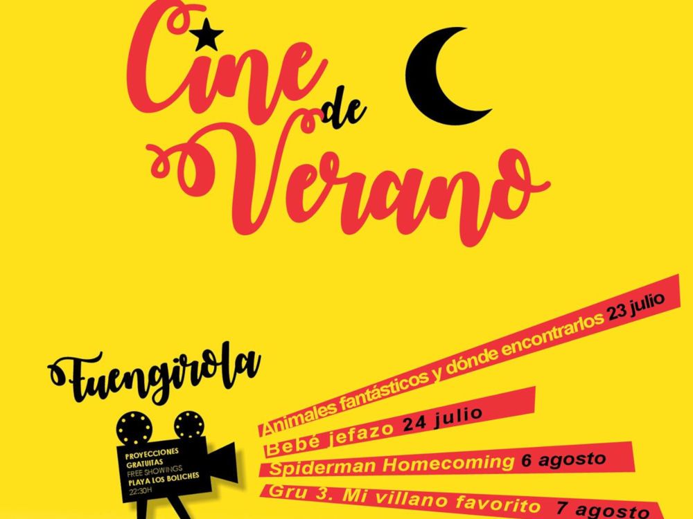 Cine de verano gratis para toda la familia en Fuengirola