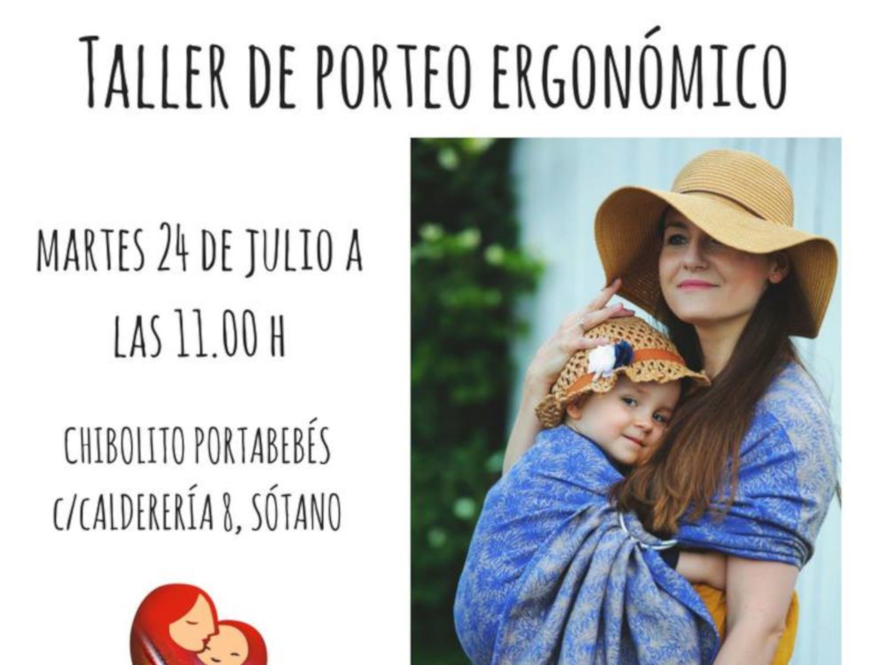 Taller de portabebés en Málaga con Chibolito