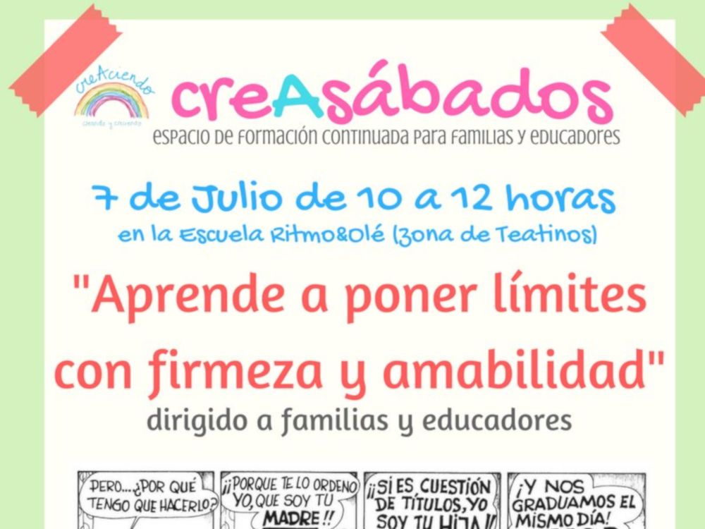 Talleres y escuela de verano para padres y madres sobre la educación de los peques en julio con CreAciendo Málaga