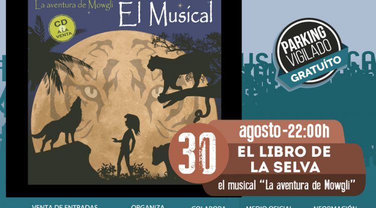 Musical infantil sobre El libro de la Selva en el Auditorio de Benalmádena