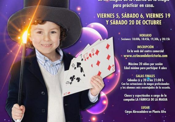 Escuela de magia gratis para niños en el Centro Comercial Rincón de la Victoria