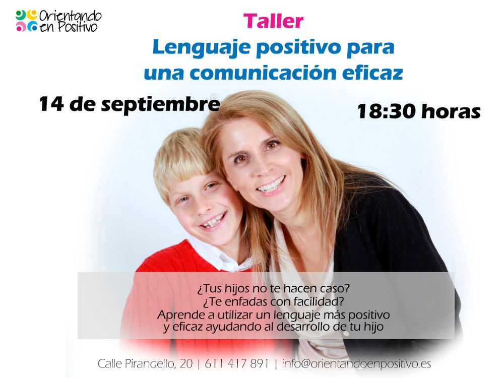 Talleres para padres y madres en Málaga con Orientando en Positivo en septiembre