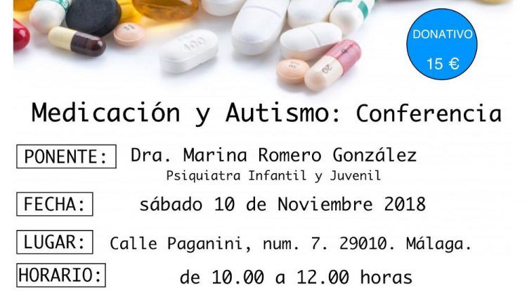 Conferencia sobre medicación y autismo para padres y profesionales en Málaga