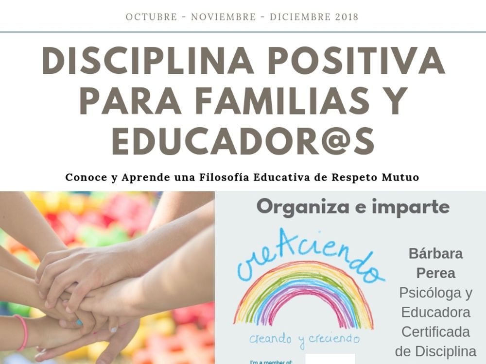 Curso de disciplina positiva para familias y educadores en Málaga