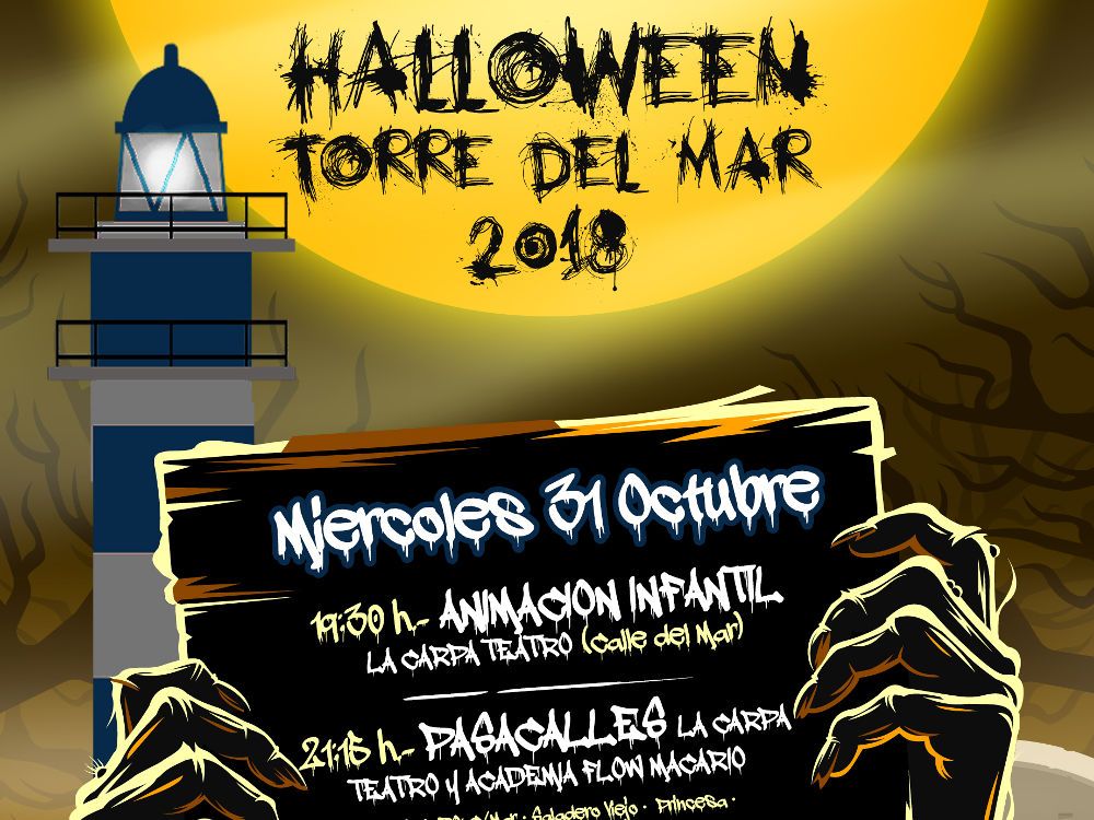 Celebra Halloween en Torre del Mar con talleres infantiles y pasaje del terror gratis