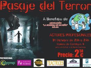 Pasaje del terror solidario en Málaga para celebrar Halloween 2018