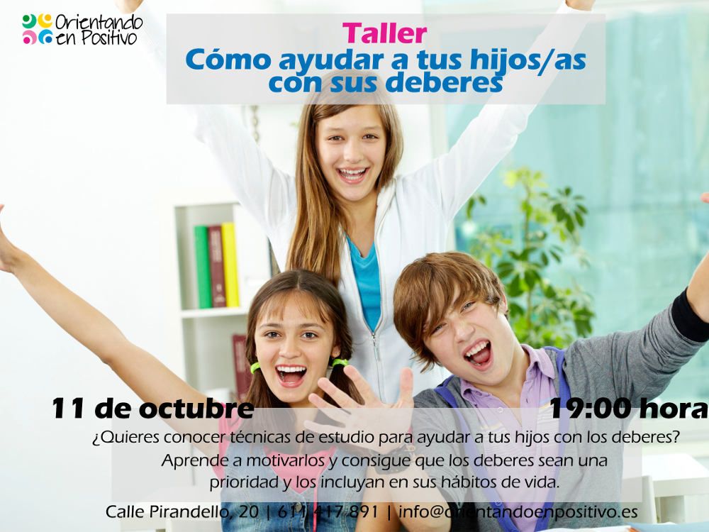 Talleres sobre la educación de los hijos en octubre con Orientando en Positivo (Málaga)