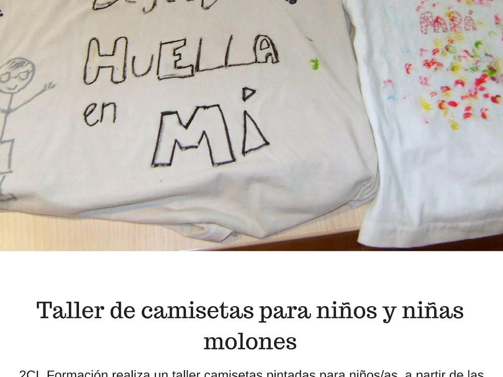 Taller de camisetas para niños y de autoestima para mujeres en Centro Te Motivan Málaga