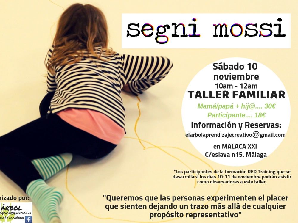 Taller de Segni Mossi para toda la familia en Málaga en noviembre
