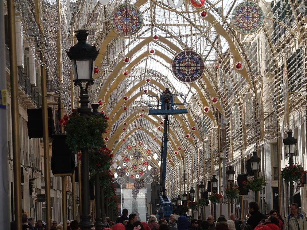 Horario del alumbrado de Navidad en Málaga 2018