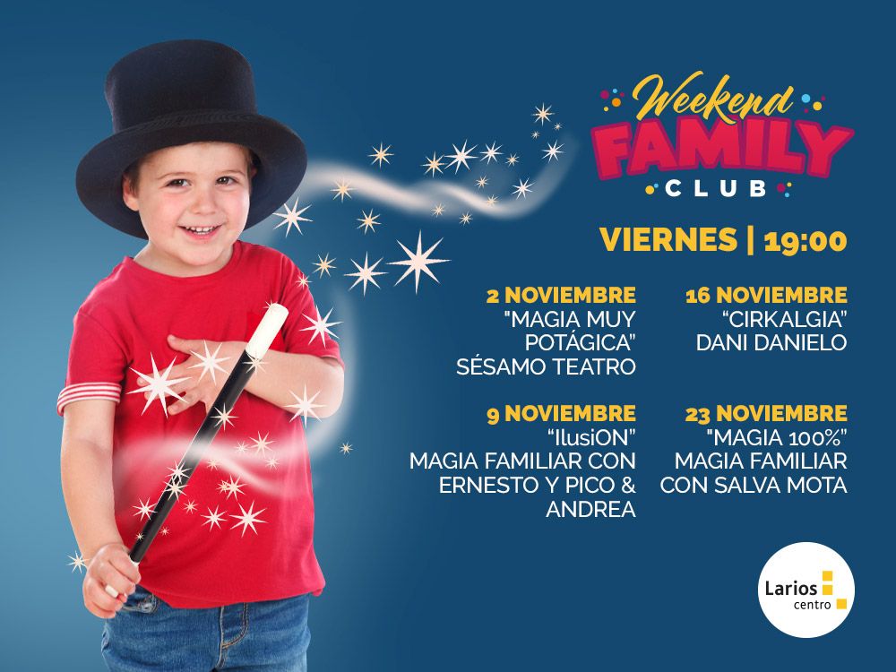 Magia y teatro gratis para niños los viernes en Larios Centro Málaga