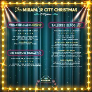 Actividades navideñas gratis para niños en CC Miramar de Fuengirola con Papá Noel y los Reyes Magos