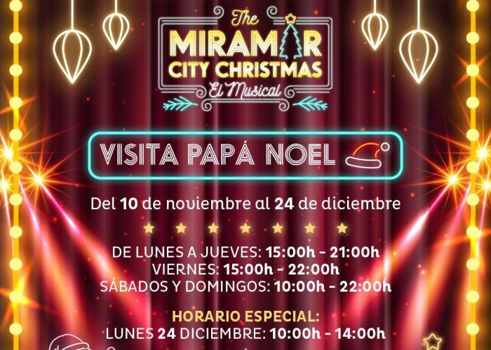 Actividades navideñas gratis para niños en CC Miramar de Fuengirola con Papá Noel y los Reyes Magos