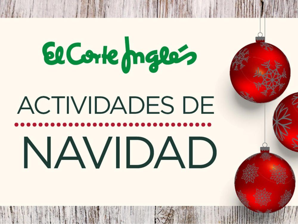 Navidad para niños en El Corte Inglés de Marbella con actividades gratis